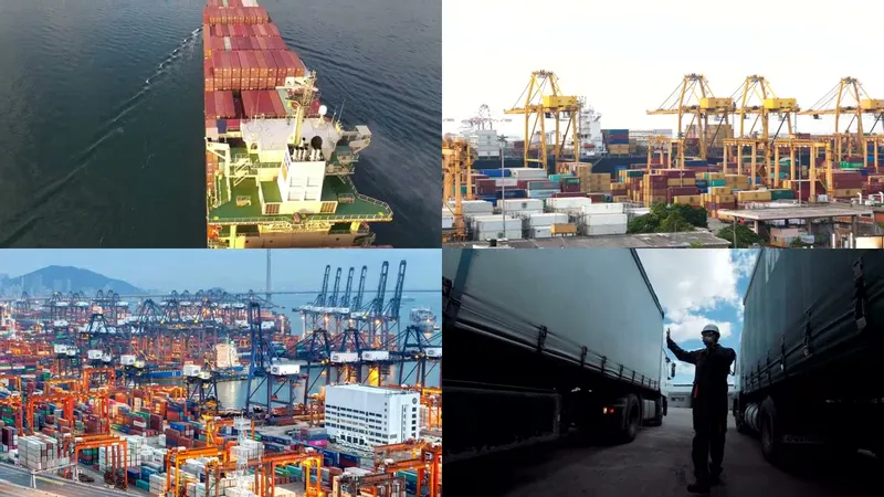 Container terminal in southern China